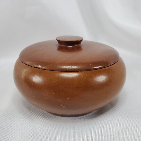 Vintage Sequoia Wood Lidded Trinket Box Sequoia and Kings Canyon national Park - Picture 2 of 11